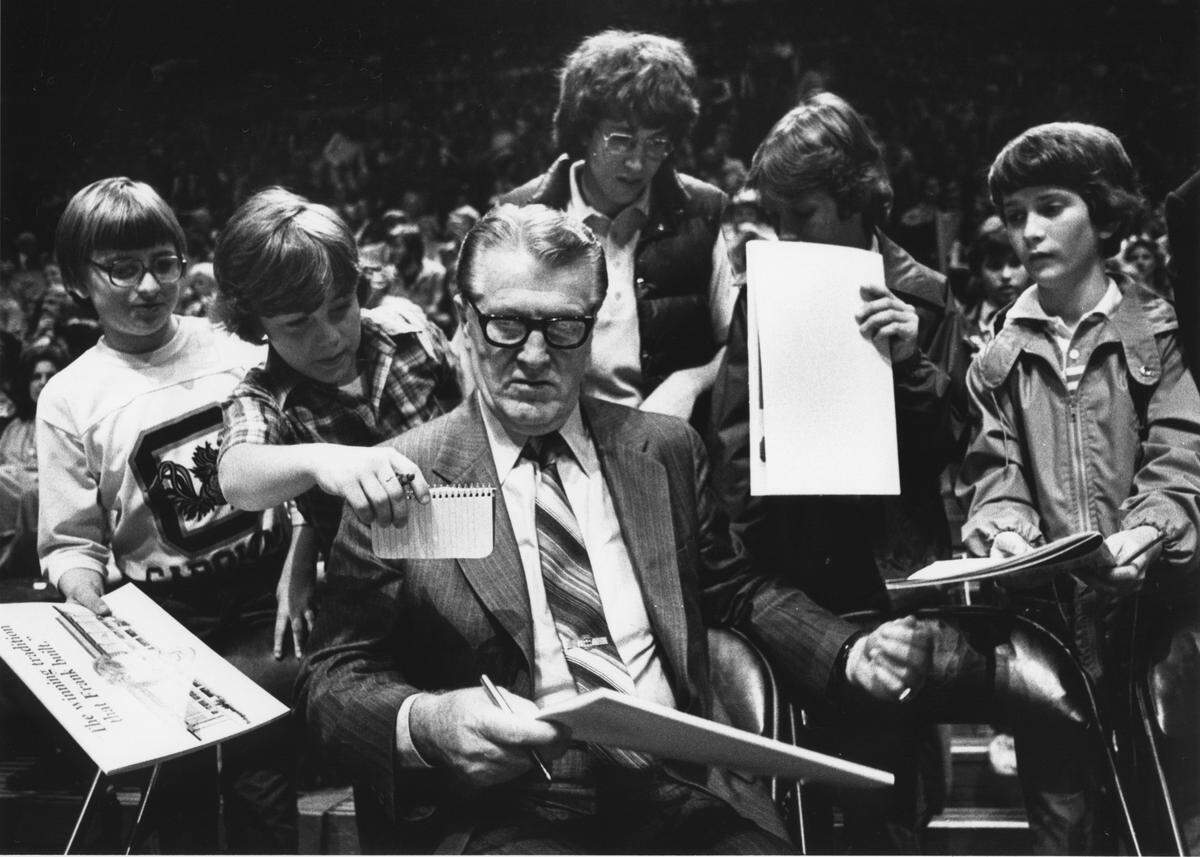 Frank McGuire farewell. 2/23/1980