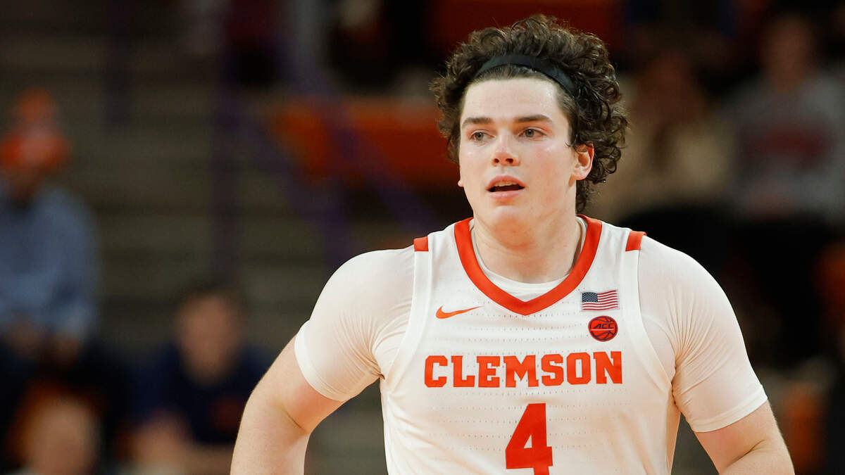 Clemson men’s basketball forward Ian Schieffelin (4)