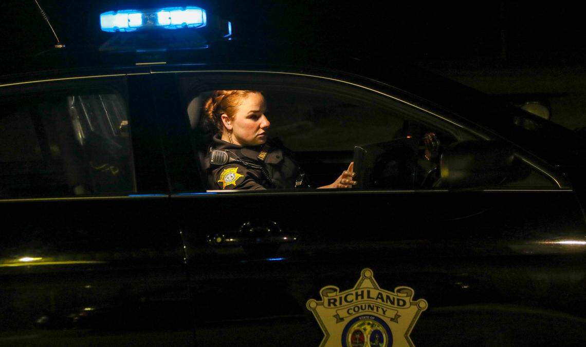 Richland County Sheriff’s Deputy Sierra Wilkerson works the night shift in the county’s busiest region. While her job is the same with the presence of the coronavirus, there are protocols in place to help prevent the spread of the disease to deputies. 4/28/20
