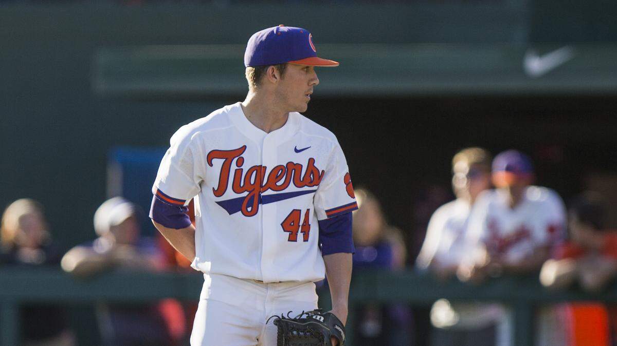 Clemson pitcher Ryley Gilliam earned the save for the Tigers Friday afternoon against Pitt.