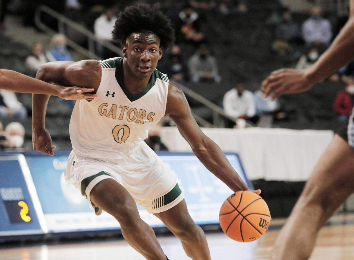 River Bluff’s Myles Jenkins (0) plays Dorman in Aiken, South Carolina on Saturday, March 6, 2021.
