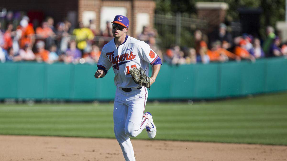 Clemson outfielder Drew Wharton drove in a pair of runs Tuesday night against Kennesaw State.
