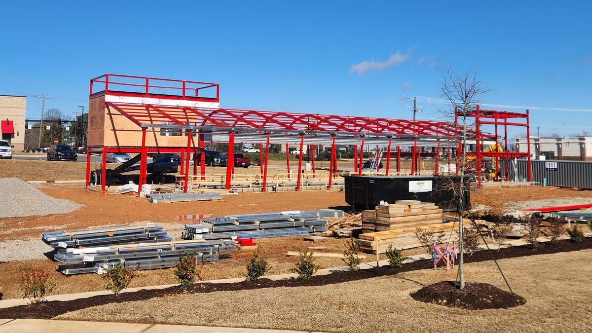 A Tommy’s Express car wash is being built at 2406 Mineral Springs Road in Lexington, just off Sunset Boulevard.