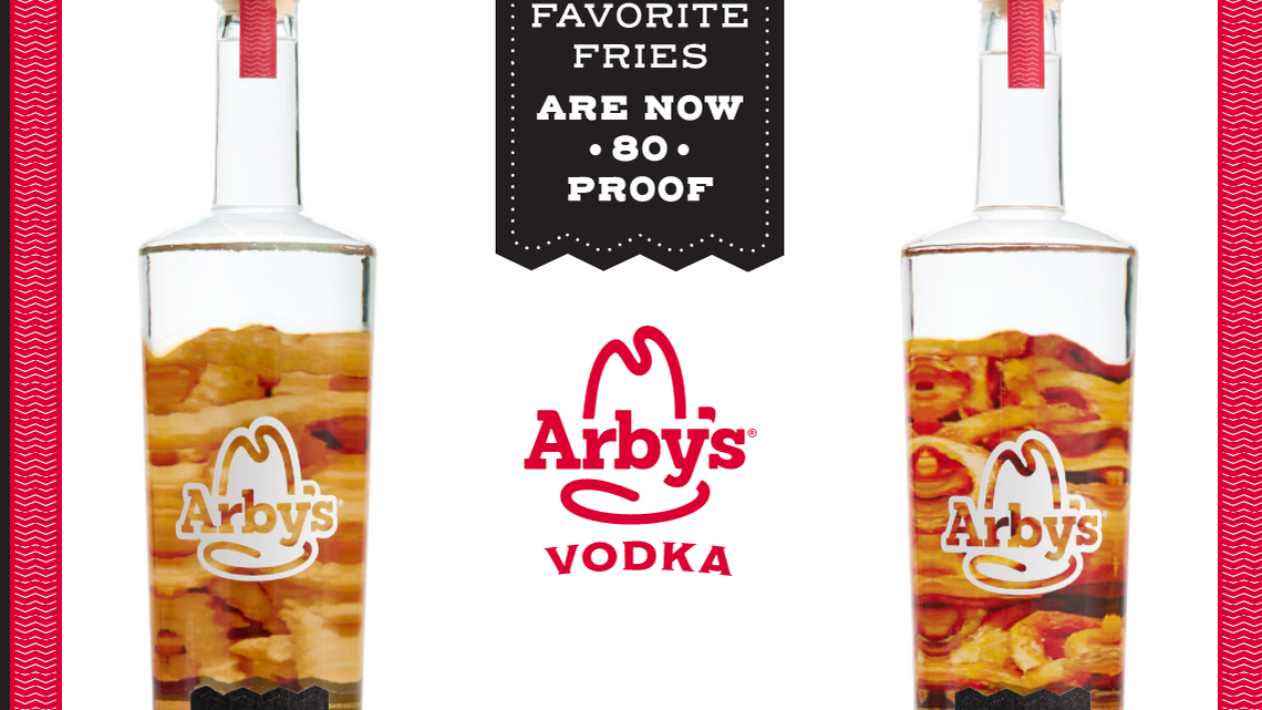 Arby’s, the fast food restaurant, on Thursday released a pair of limited fry-flavored vodkas.
