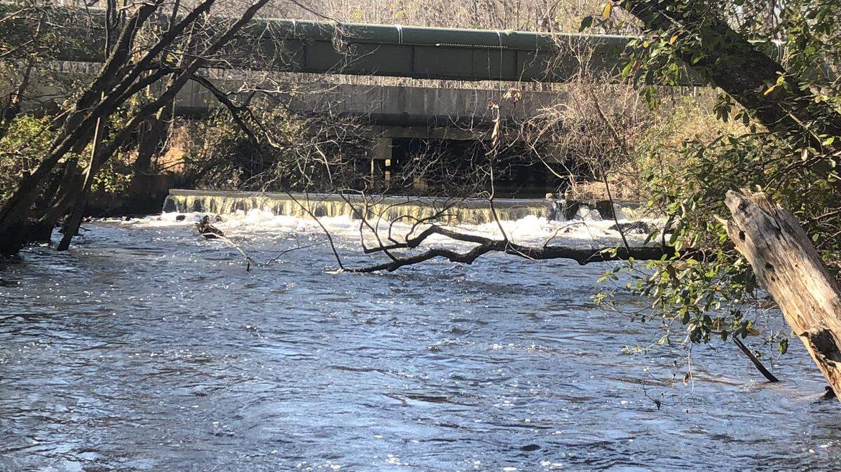 This dam on Congaree Creek was scheduled to be removed in May 2019