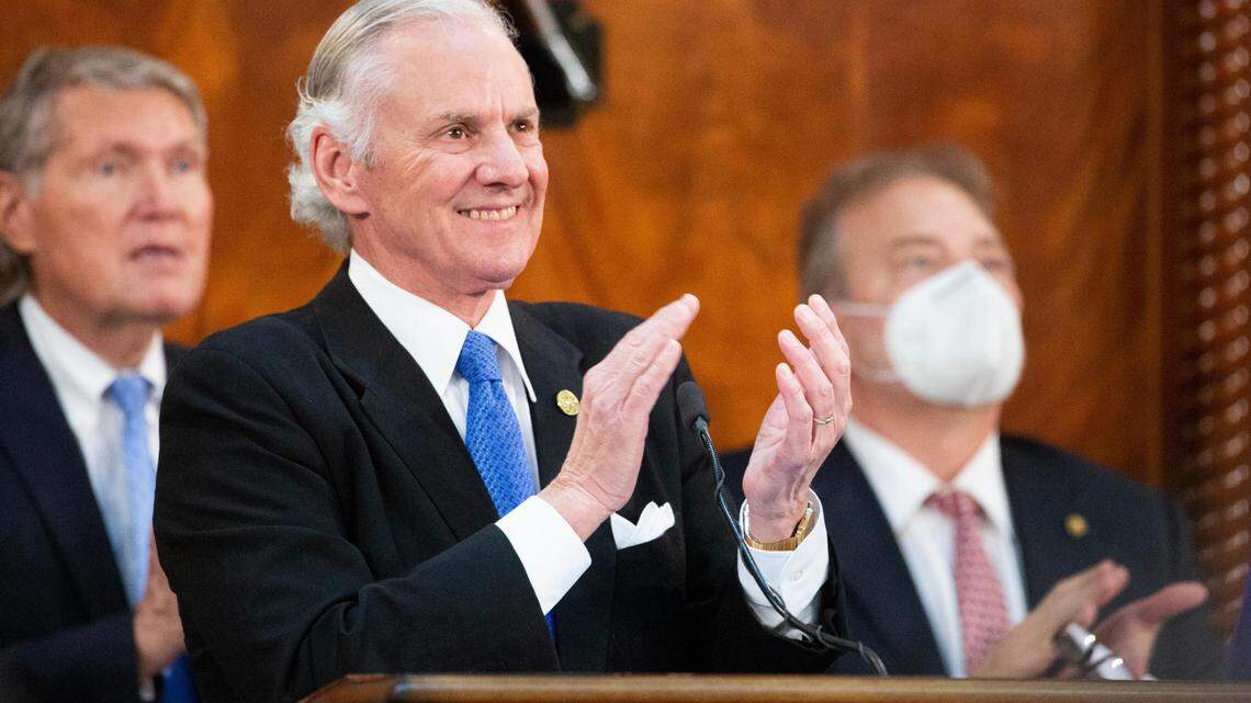 Governor Henry McMaster delivers the State of the State address on Wednesday, January 19, 2022.