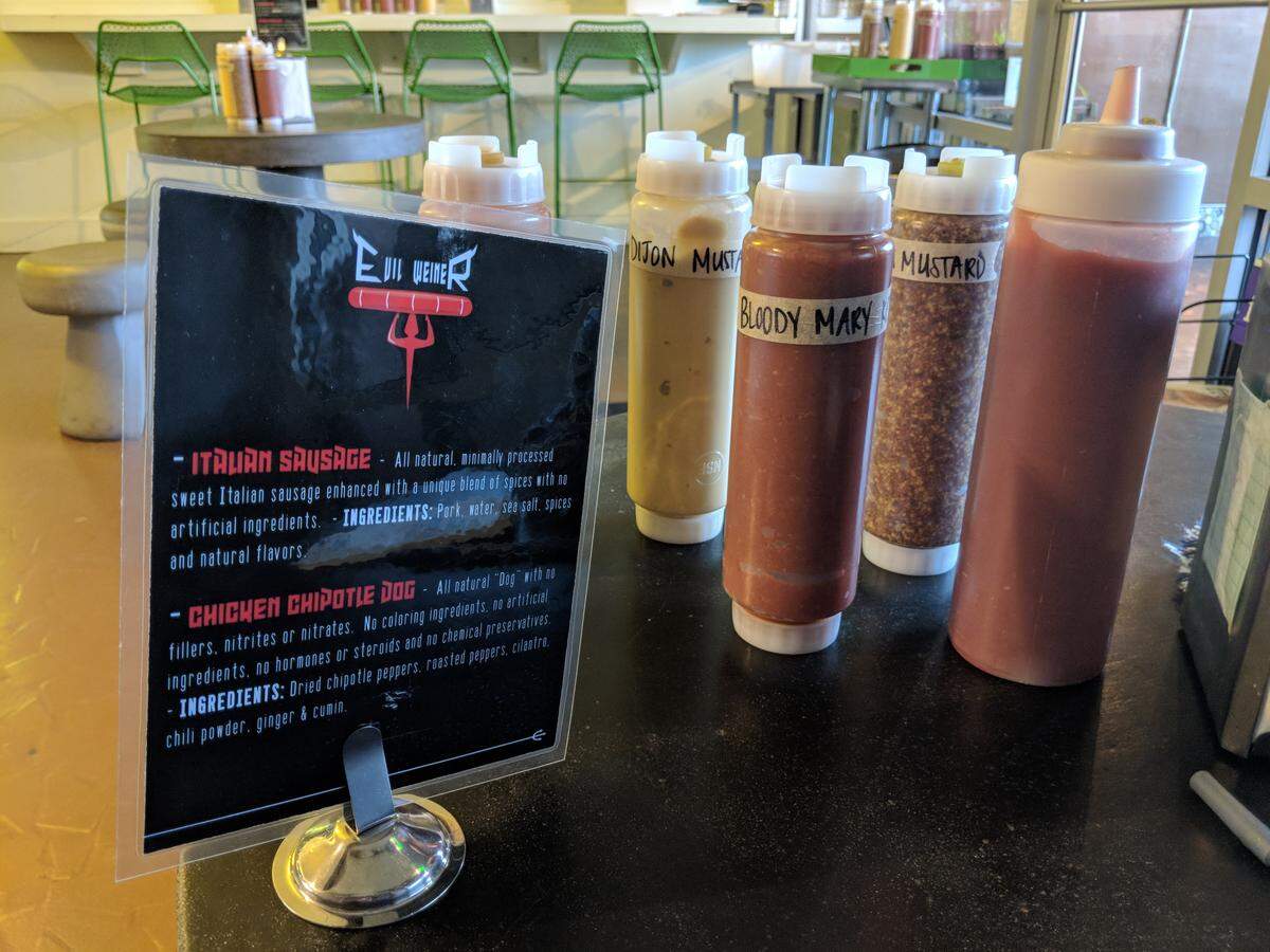 The new Evil Weiner has opened in the Scoopy Doo ice cream shop in Five Points