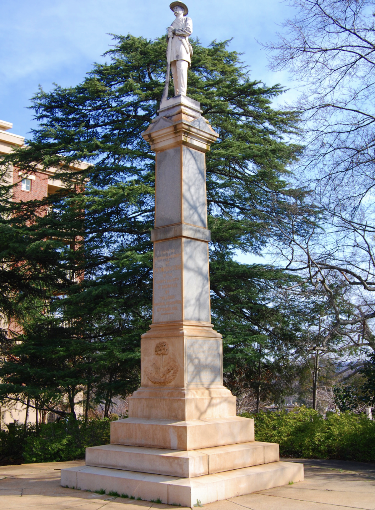 The Ladies Memorial Association raised money for the Confederate monument, said to cost $3,000 — $100,000 in today’s funds.