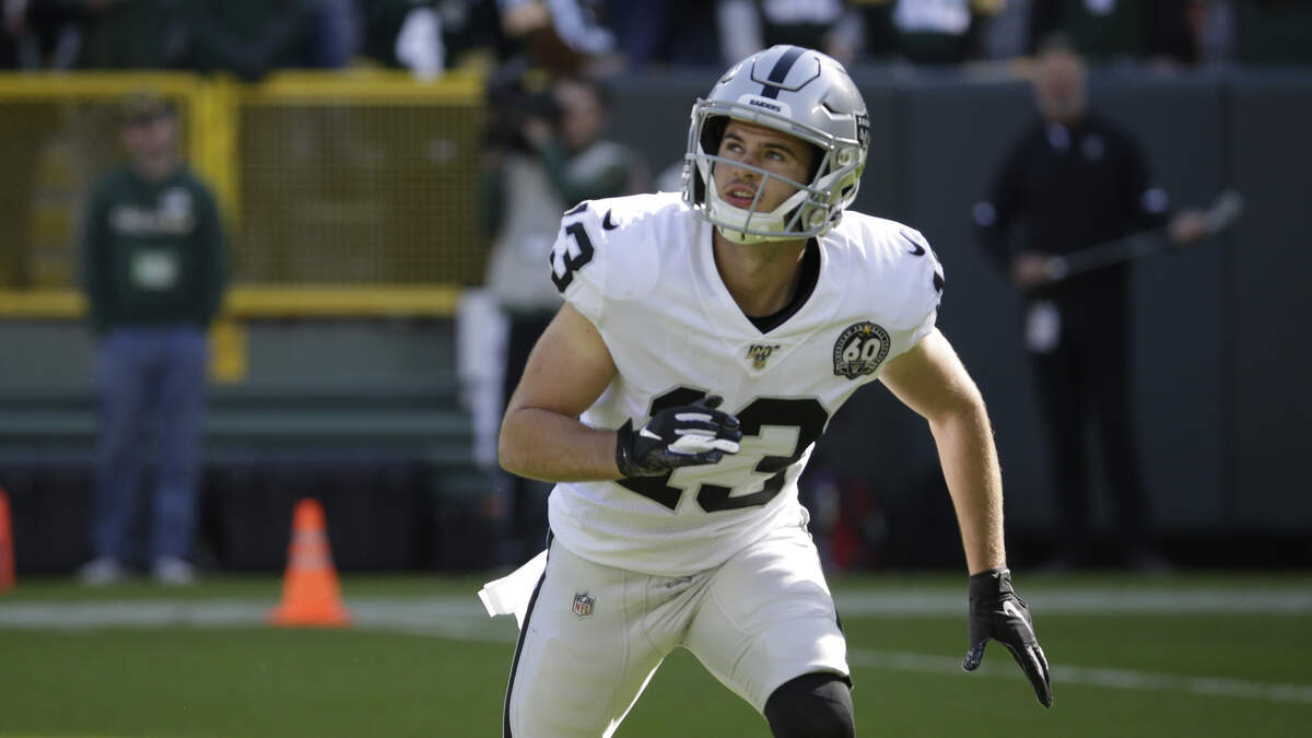Former Clemson receiver Hunter Renfrow caught a 65-yard touchdown on Sunday.