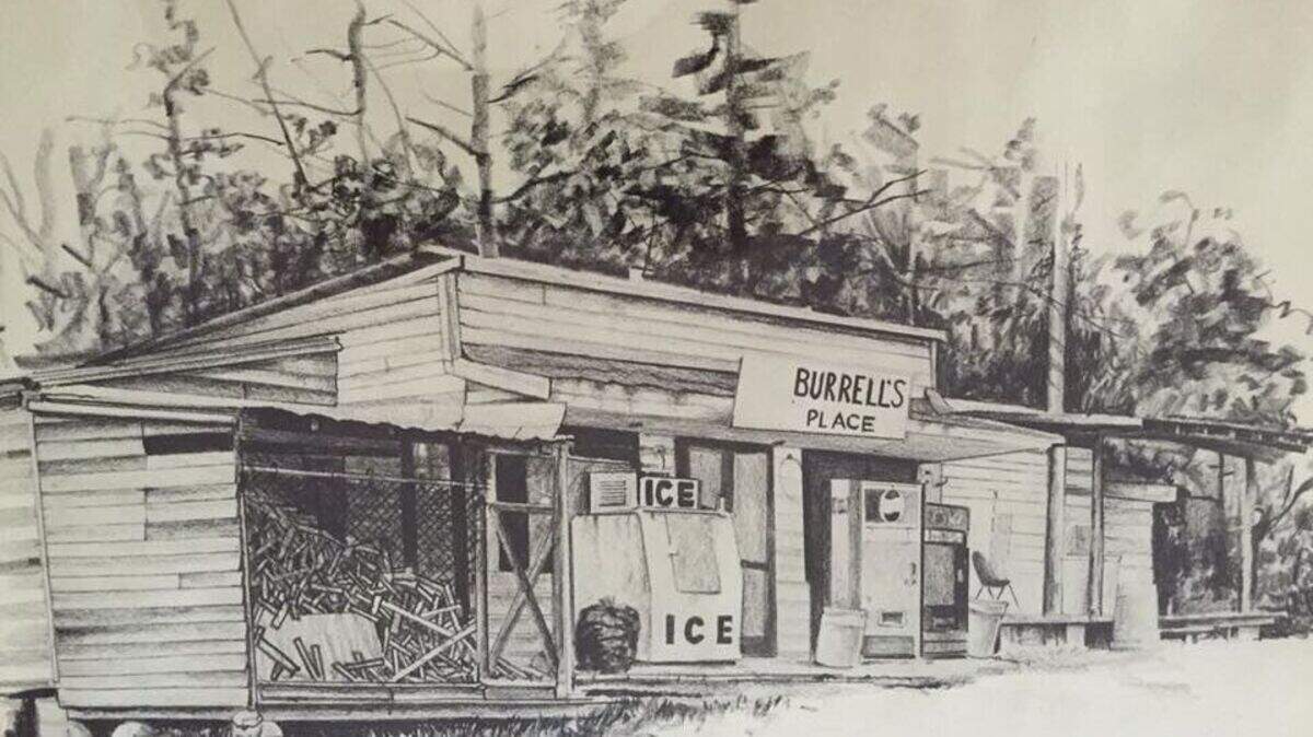 Burrells Place was a legendary beer joint that served locals and visitors in the mountains of northern Oconee County, SC. It was the last chance to buy beer for travelers headed to dry counties in North Carolina.