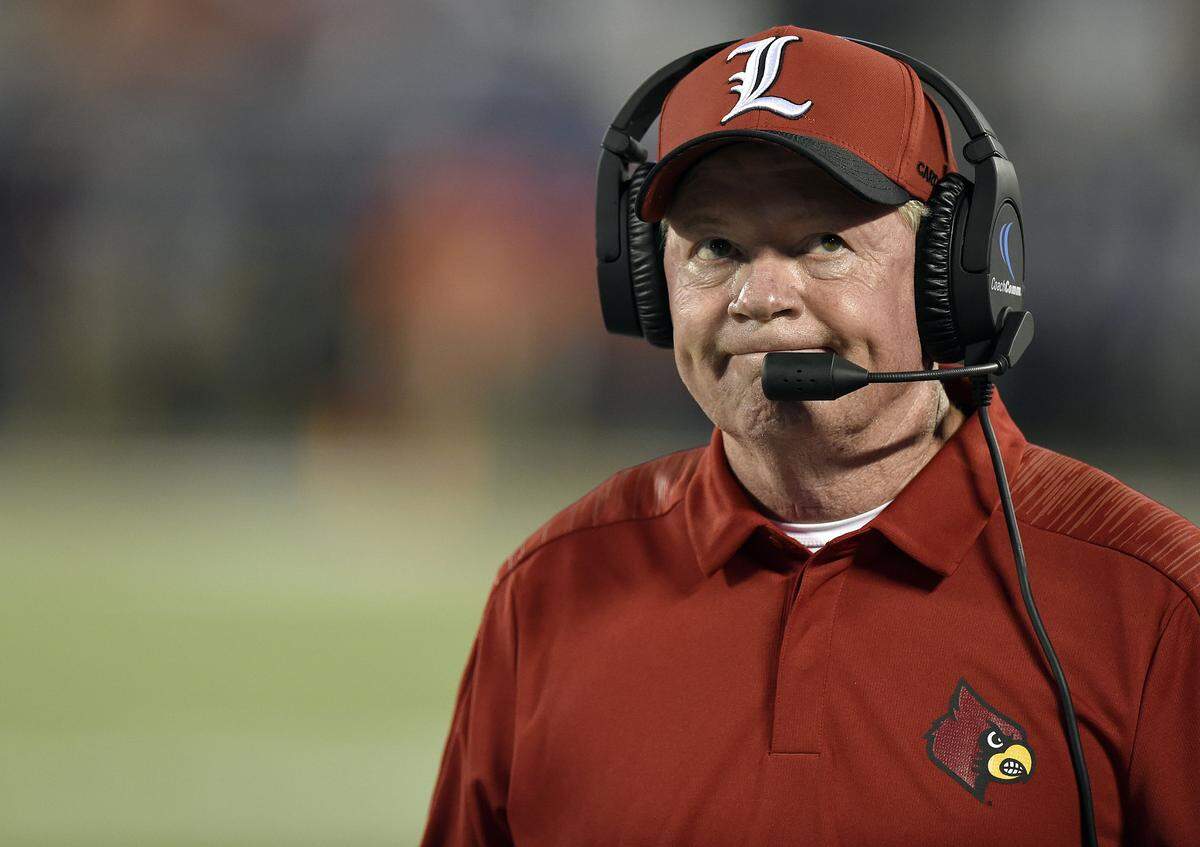 Louisville fired coach Bobby Petrino on Sunday after the team fell to 2-8 on the season.