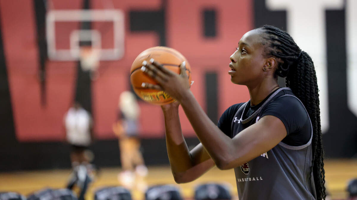 University of South Carolina forward Joyce Edwards (8) 