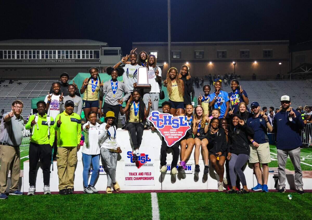 Blythewood girls win the 2024 Class 5A track and field championships on Friday, May 17, 2024.