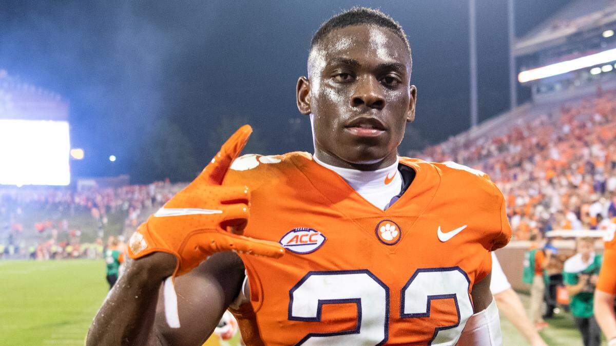 Clemson cornerback Andrew Booth Jr. (23) is expected to be a first-round selection in this year’s NFL Draft.