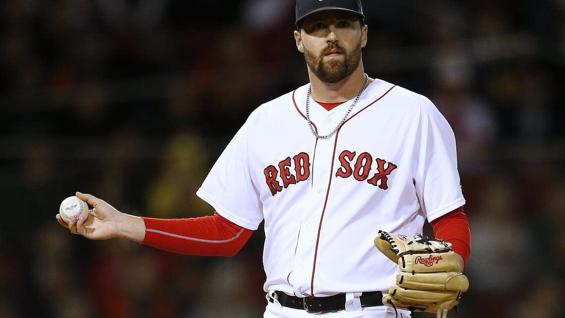 In this file photo Boston Red Sox relief pitcher Heath Hembree holds the ball. The S.C. native welcomes a visit to the White House after winning the World Series.