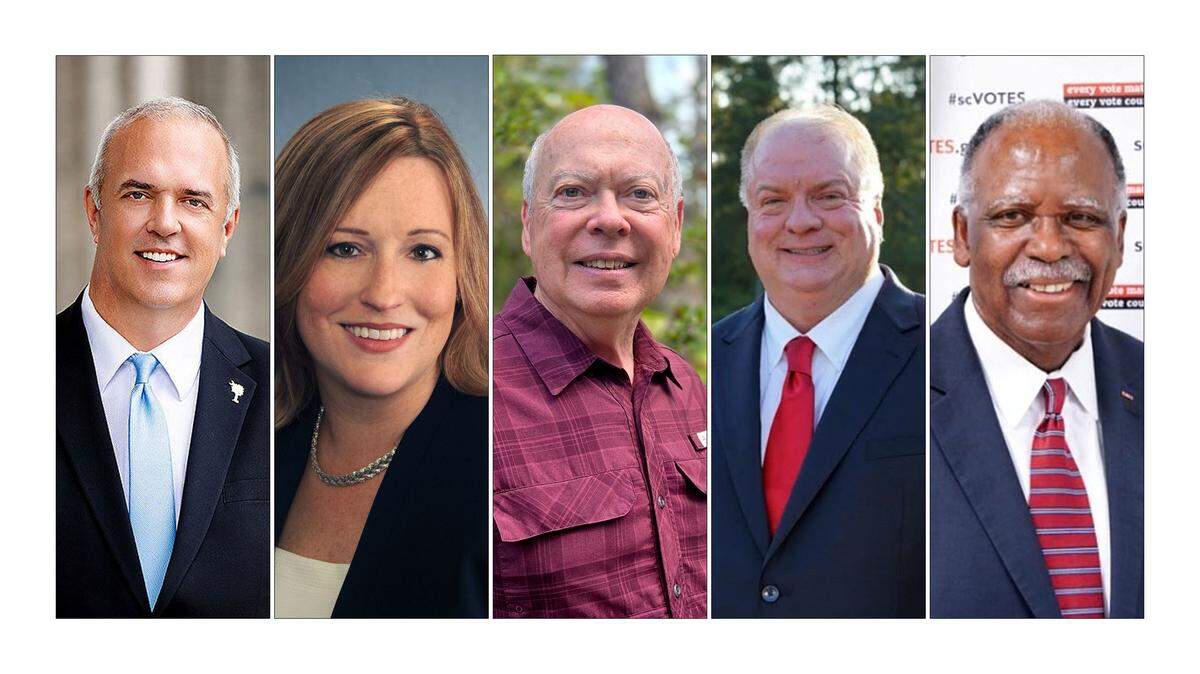 The Republican candidates in the special election for State House District 88 are from left, Brian Duncan, Lorelei Graye, John Lastinger and Darren E. Rogers Sr. The Democratic candidate is Joseph "Chuck" Hightower.