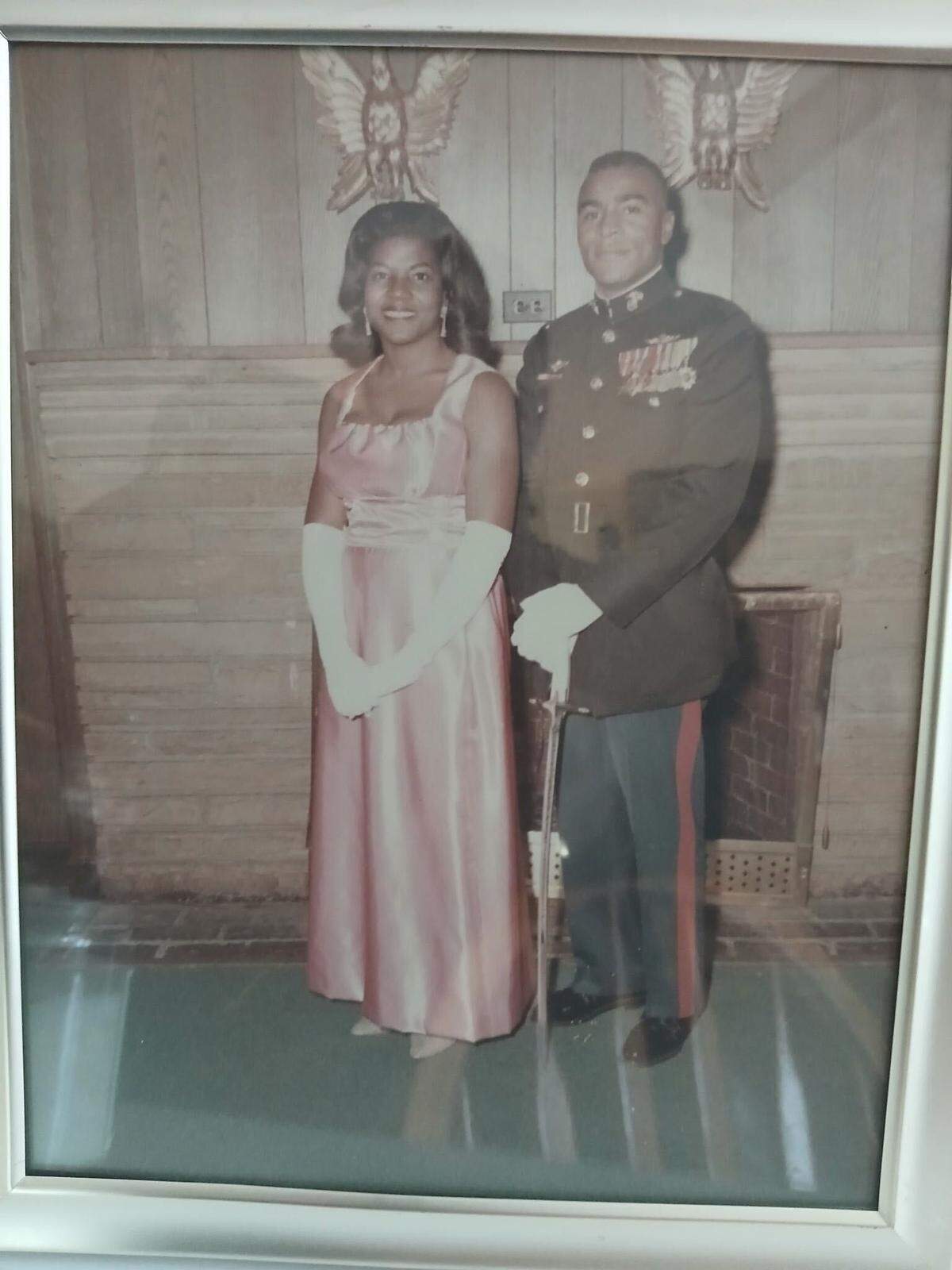 Maj. James Capers with his wife Dottie Capers
