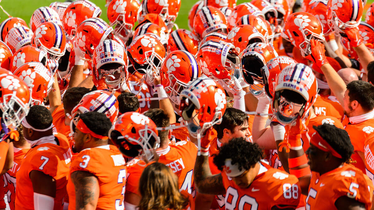 Clemson football. (Photo by David Grooms)