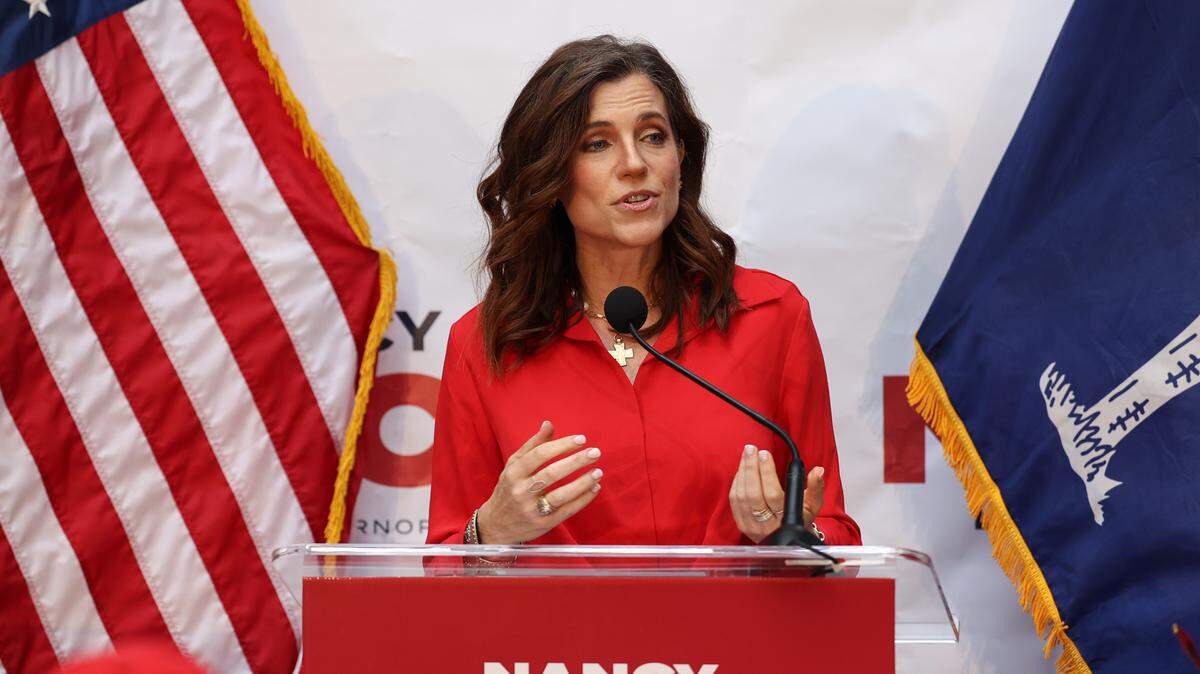 Nancy Mace announces that she will run for South Carolina Governor during a press conference at the Citadel in Charleston on Monday Aug. 4, 2025.