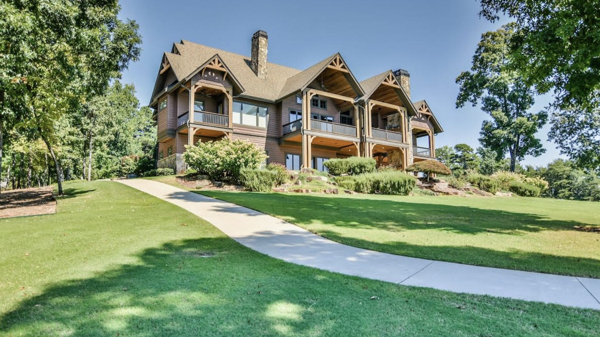 This Lake Keowee house has five bedrooms. Asking price is $5.9 million.