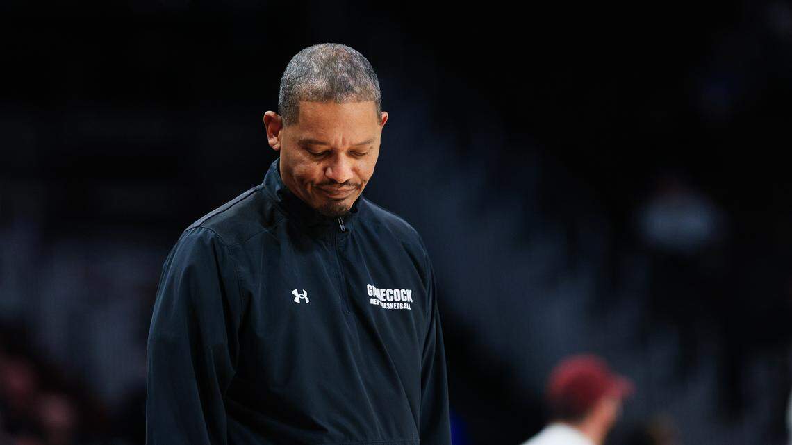 South Carolina MBB swept by Georgia in home-and-home series. Lamont Paris reacts
