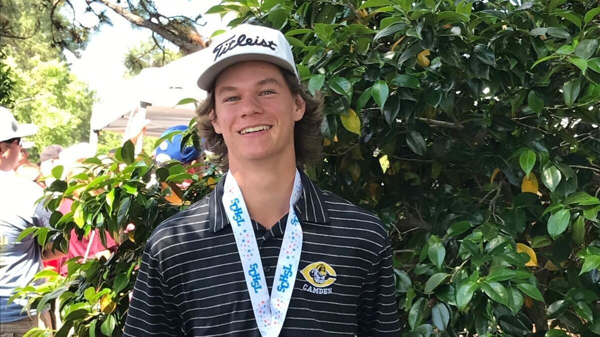 Camden’s Wills Kelly won the Class 3A individual golf championship on Tuesday, May 14, 2019.