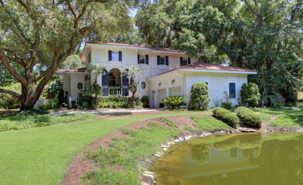 A front view of the main house on Camelot Farms.