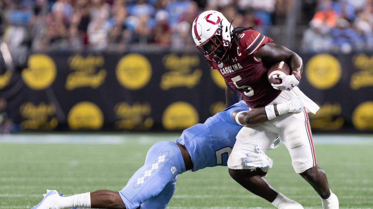 South Carolina and North Carolina football lasted played in 2023 in Charlotte.
