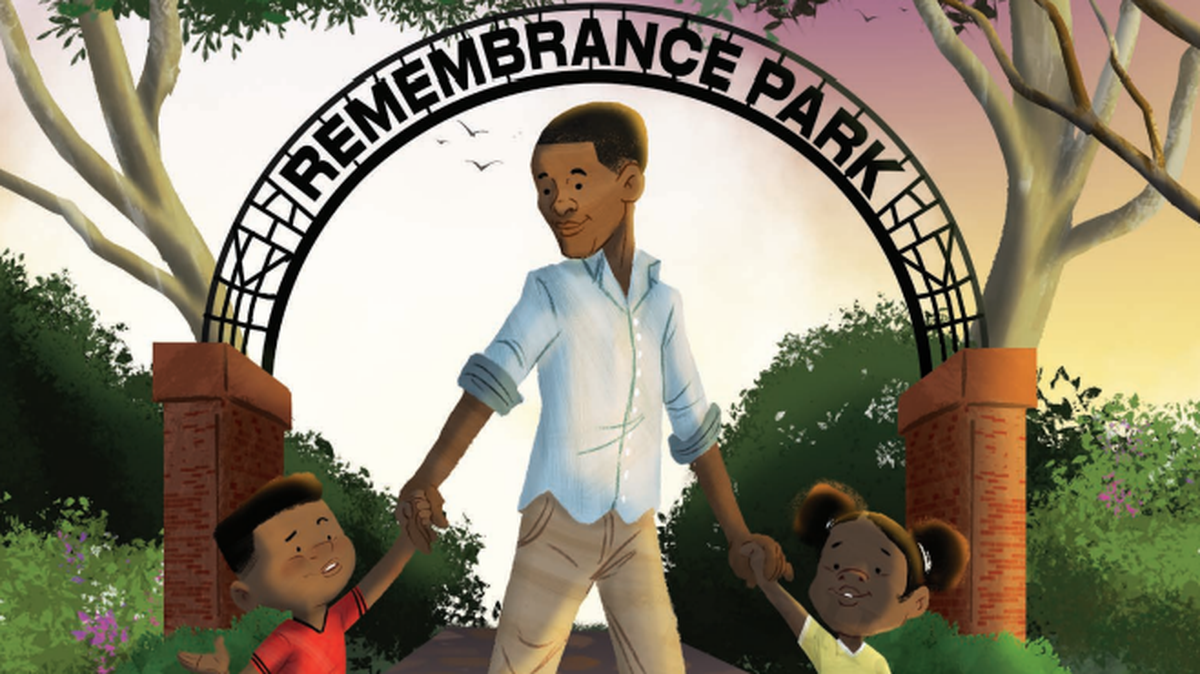 An image from the children’s book “Who Are Your People?” by Bakari Sellers and illustrator Reggie Brown. The book hit the New York Times bestseller list in its debut.