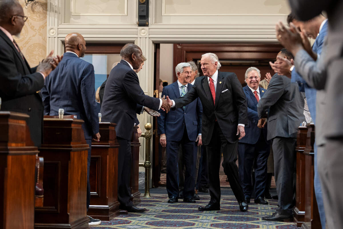S.C. Gov. Henry McMaster arrives to deliver the State of the State address in the S.C. House Chamber on Wednesday, Jan. 24, 2024