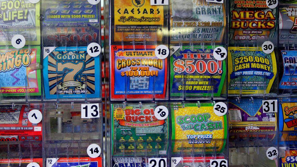 “I was speechless,” the son told lottery officials. (AP Photo/Gerry Broome)