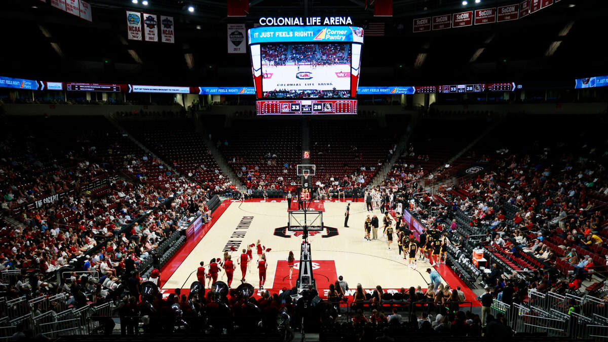 South Carolina begins its regular season Monday at Colonial Life Arena.