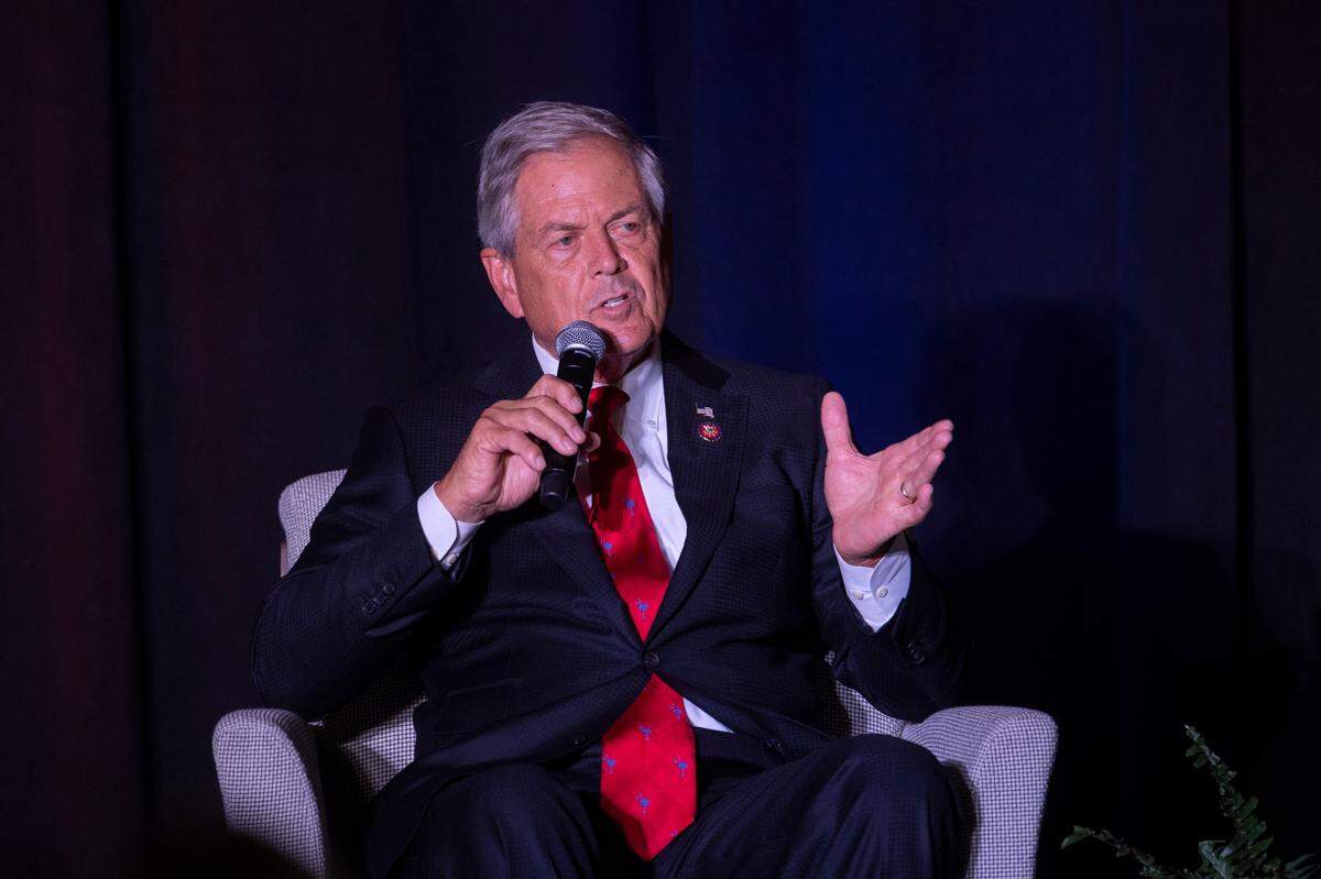 U.S. Rep. Ralph Norman, R-Rock Hill speaks during the South Carolina Chamber of Commerce Washington Night on Wednesday, Aug. 28, 2024. The event, at the Pastides Alumni Center, featured speakers from the South Carolina congressional delegation.