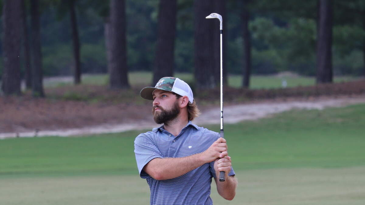 Kyle Bearden at the 2020 South Carolina Amateur at Columbia Country Club.