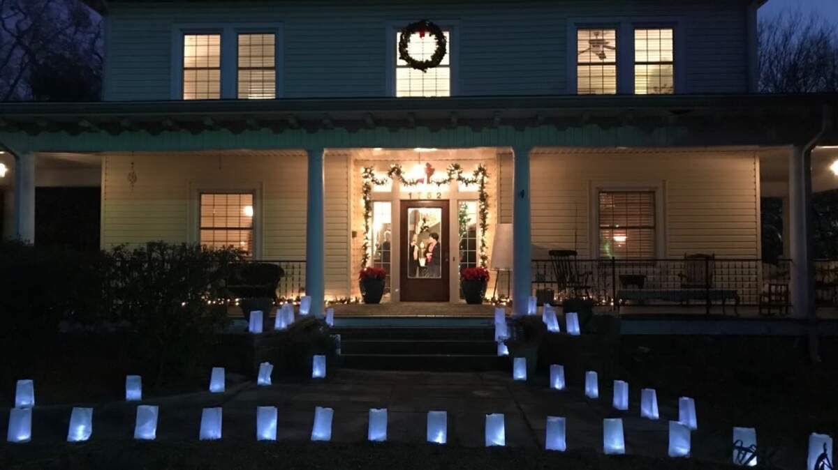 The Overbrook neighborhood in Greenville sponsors open houses each holiday season.
