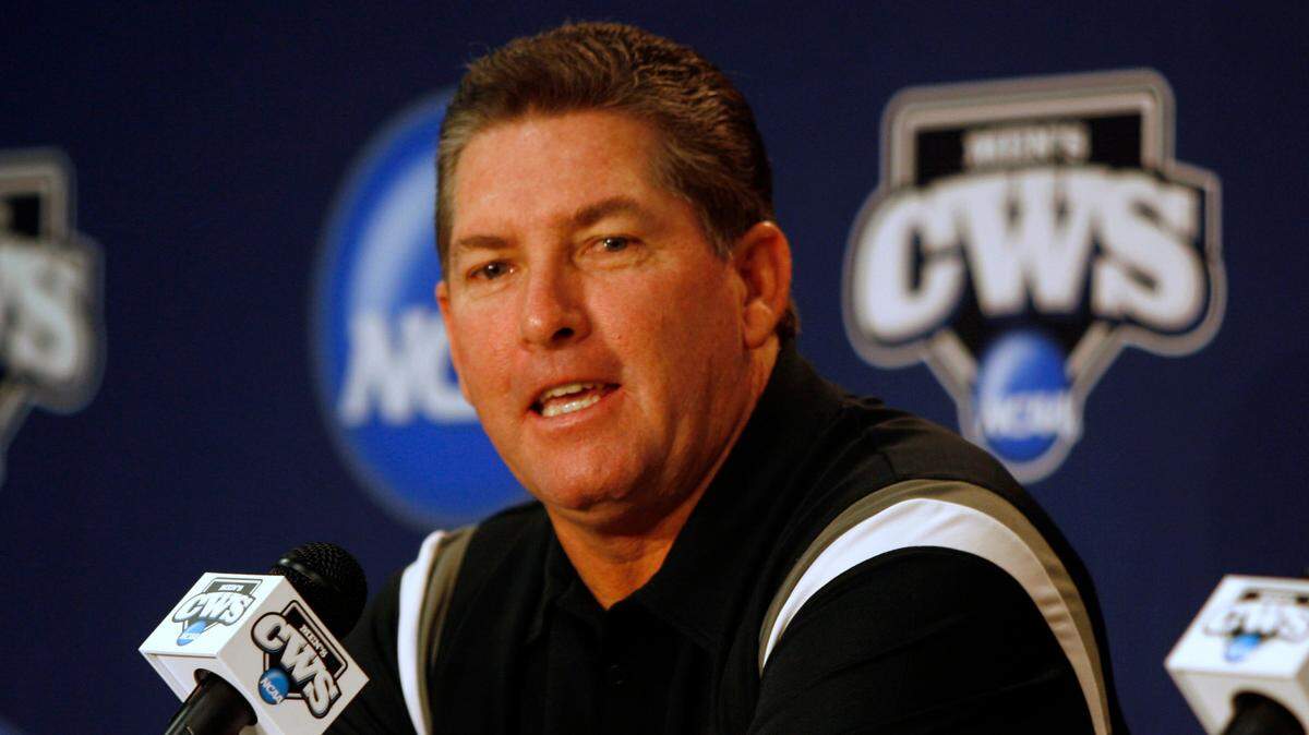 USC head baseball coach Ray Tanner answers questions during a press conference at TD Ameritrade Park in Omaha, Nebraska, Friday, June 17, 2011.