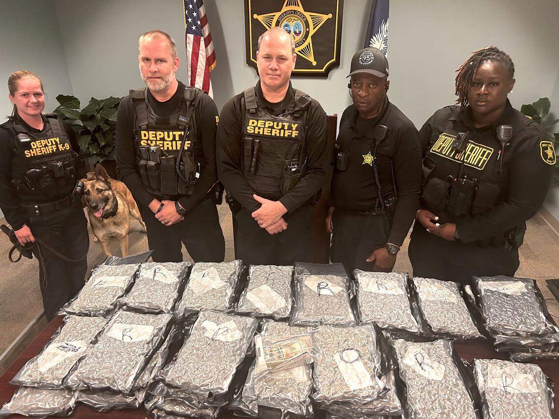 Members of the Sumter County Sheriff’s Office pictured after a drug bust.