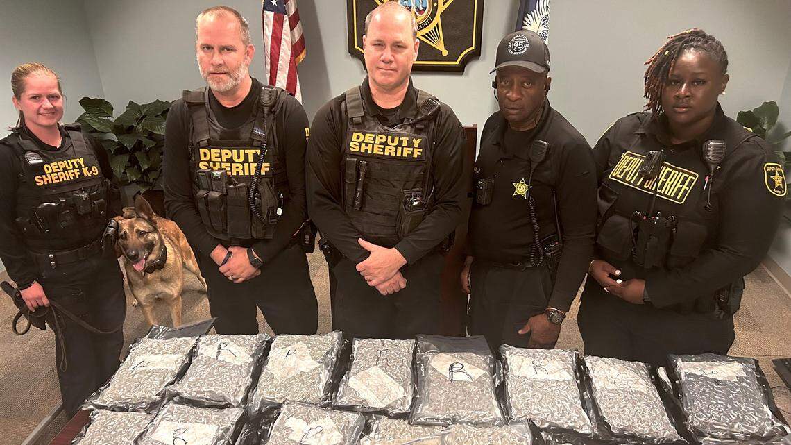 Members of the Sumter County Sheriff’s Office pictured after a drug bust.