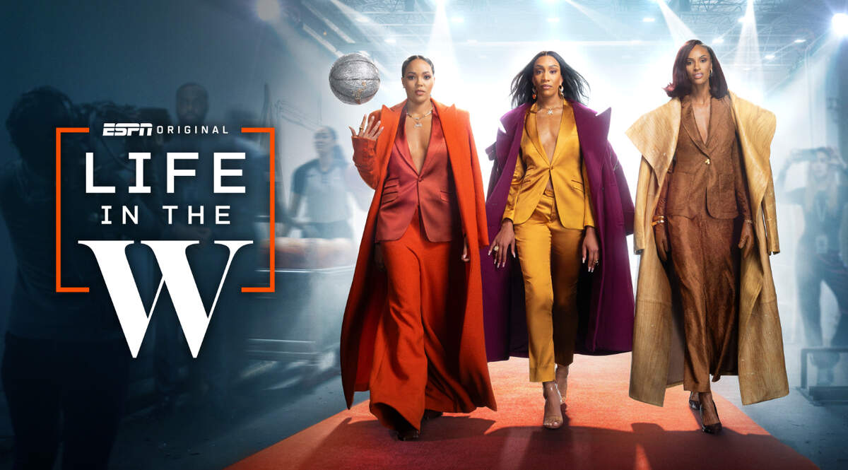 “Life In The W” is a six-part ESPN Original docuseries that follows A’ja Wilson of the Las Vegas Aces, Napheesa Collier of the Minnesota Lynx, and DeWanna Bonner of the Phoenix Mercury as they navigate pivotal moments in their professional and personal lives amid the continued rise of women’s sports.