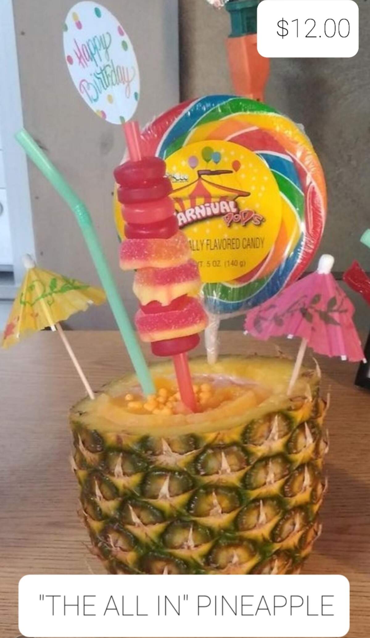One of Sweet Drip Factory’s specialty drinks, “The All In Pineapple.”