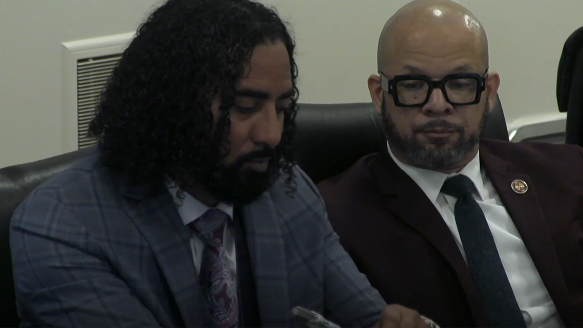 Rep. Justin Bamberg, D-Bamberg, speaks at a February House Judiciary Committee meeting as Rep. John King, D-York, looks on.