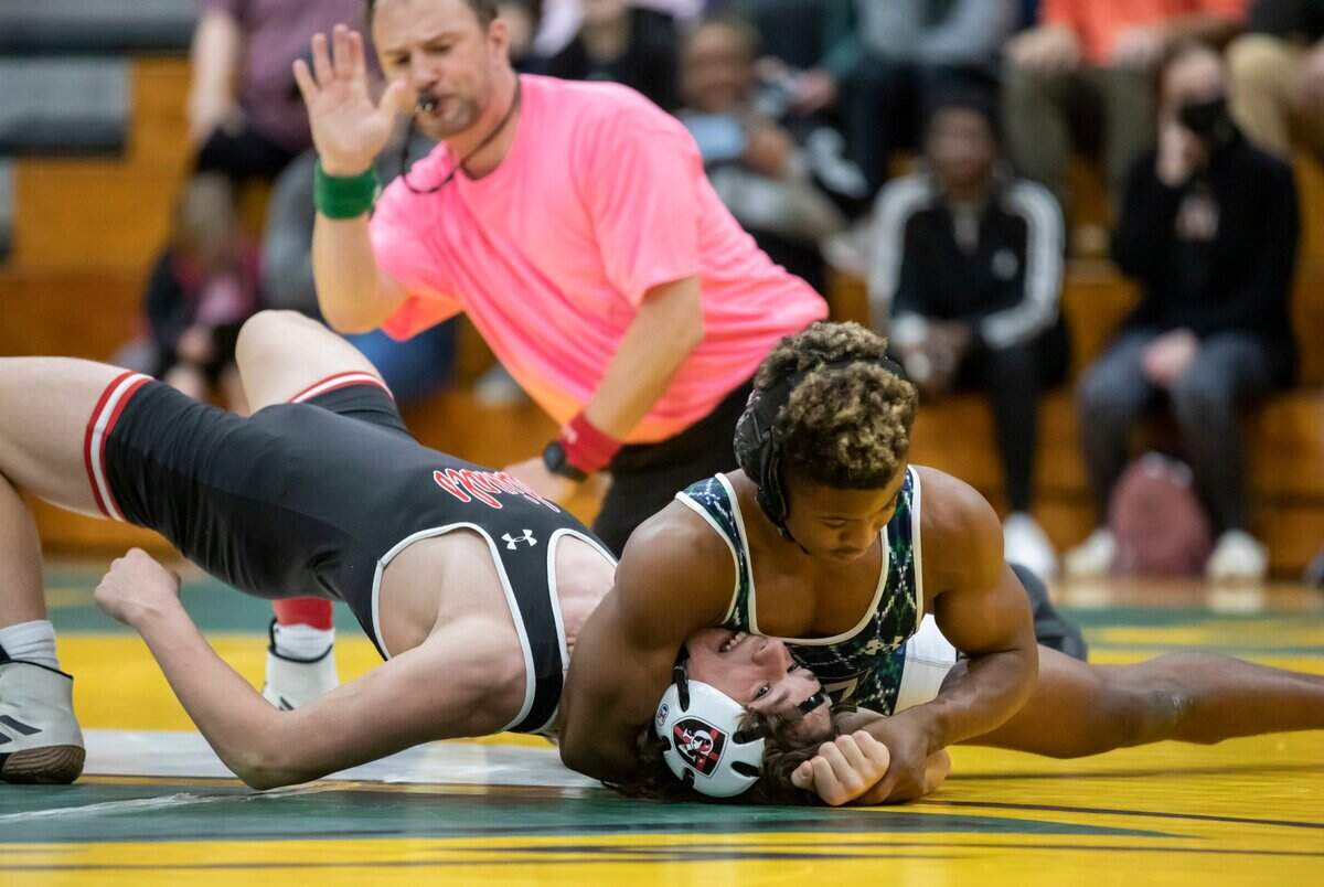 Heathwood Hall defeated Cardinal Newman and finished third in the SCISA 2022 Duals State Wrestling Tournament at Ben Lippen on Saturday, February 5, 2022.