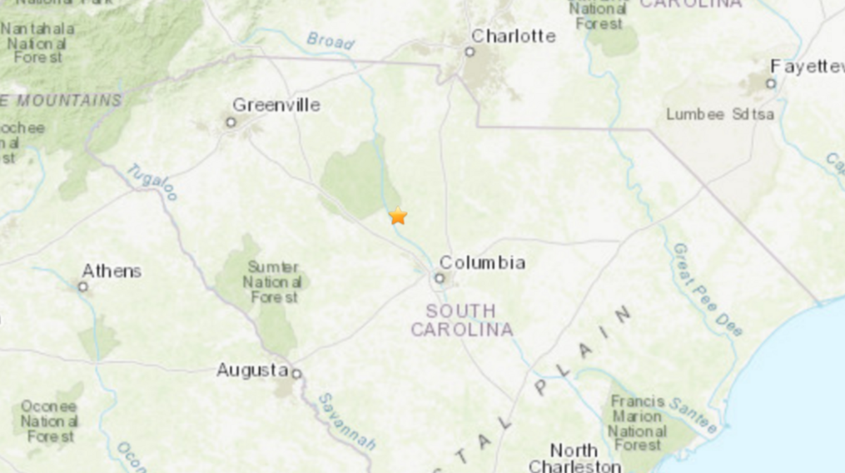 A magnitude 2.2 earthquake occurred near Jenkinsville on Nov. 26, 2023.