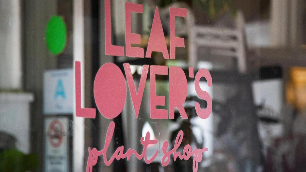 Leaf Lover’s Plant Shop in Lexington, South Carolina on Friday, March 26, 2021. Elizabeth Williams sells plants, plant supplies and vinyl decals at the shop.