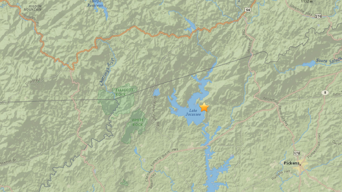 An earthquake hit Pickens County Monday June 19.