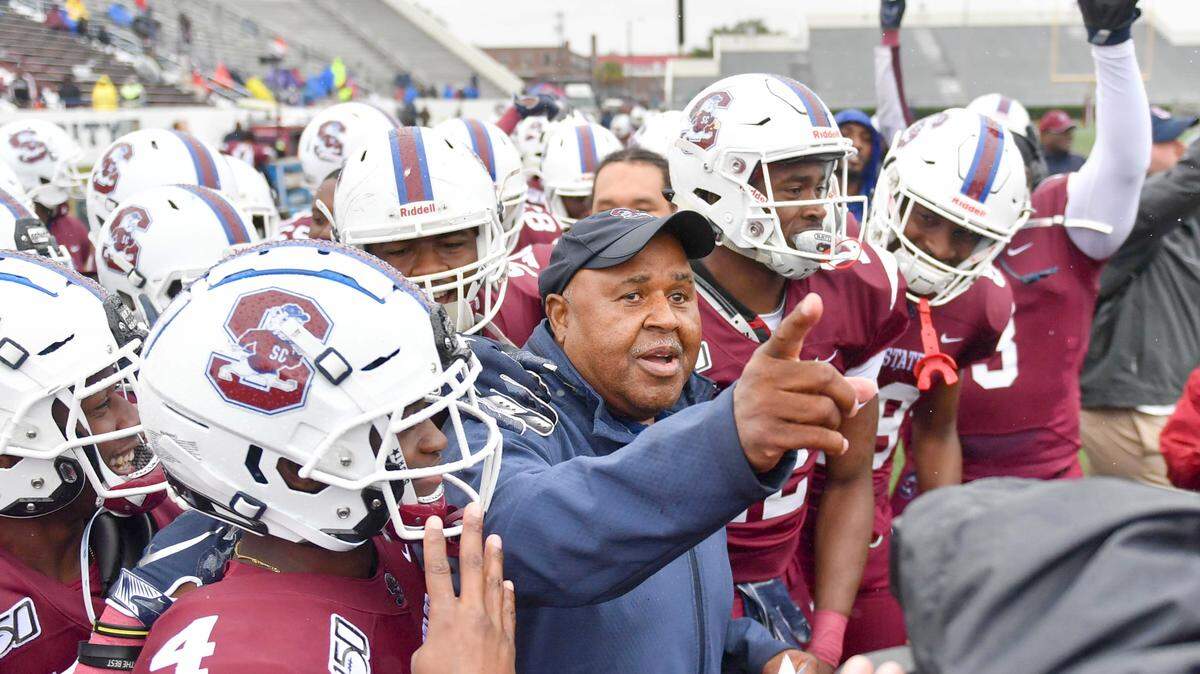 South Carolina State head football coach Buddy Pough
