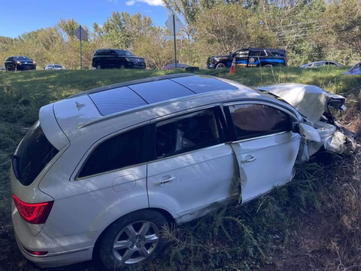 An attempted armed robbery turned into a high-speed chase that ended in a crash.