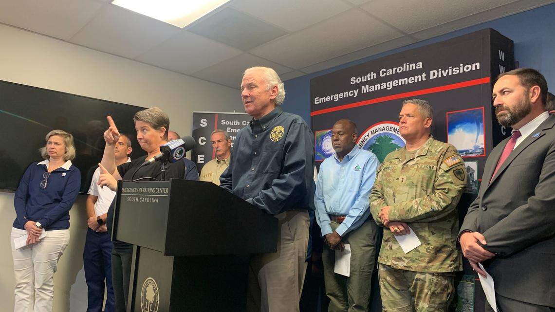 McMaster says ‘we’re not out of the woods’ as  Hurricane Ian targets SC coast