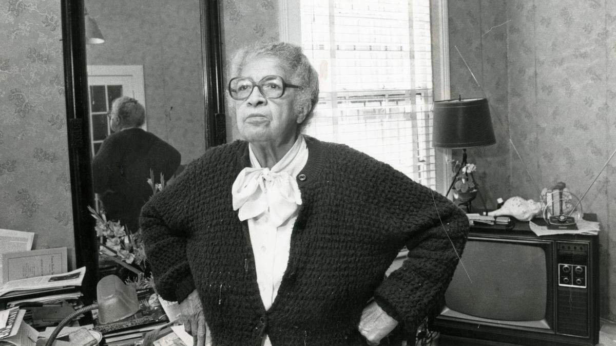 Civil rights activist Modjeska Simkins in her home.
