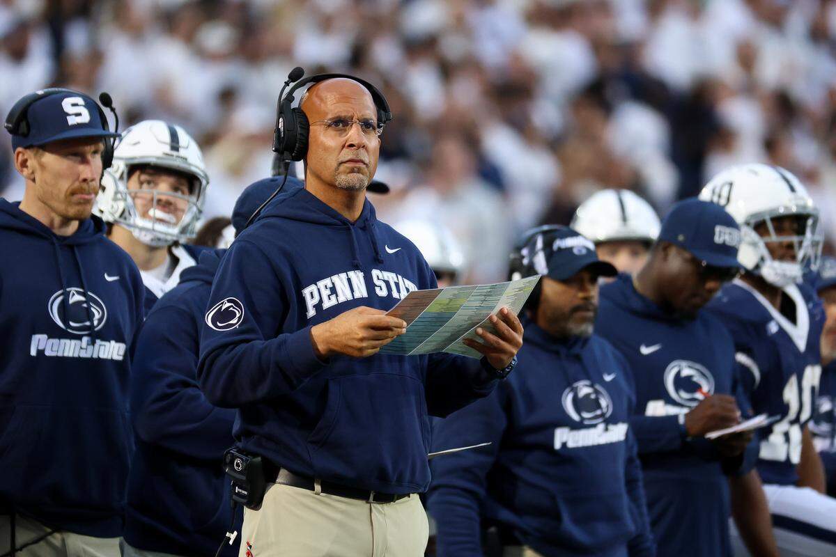 Coach James Franklin led Penn State to the CFP semifinals in 2024 but was fired after a 3-3 (0-3 Big Ten) start to the 2025 season that featured back-to-back losses as a 20-plus point favorite.
